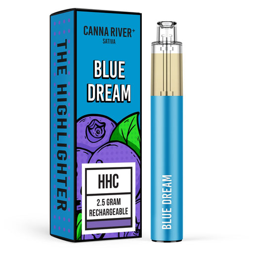 Canna River - Highlighter - HHC - Disposable - Blue Dream - 2.5G - Burning Daily