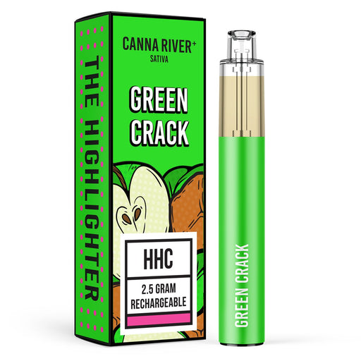 Canna River - Highlighter - HHC - Disposable - Green Crack - 2.5G - Burning Daily