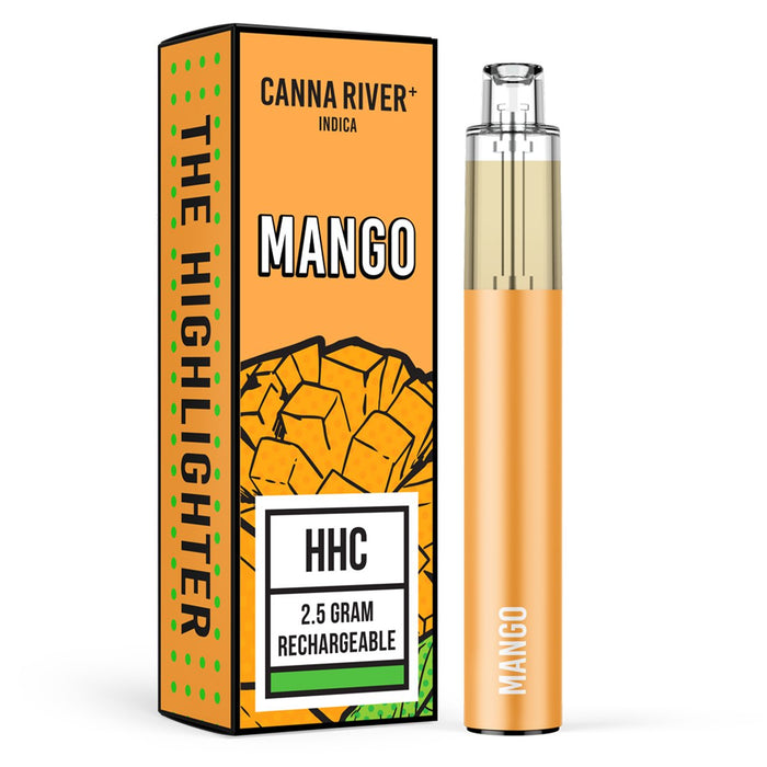 Canna River - Highlighter - HHC - Disposable - Mango - 2.5G - Burning Daily