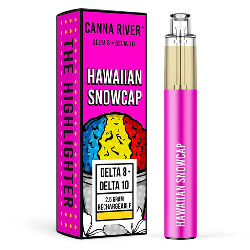 Canna River - Highlighter - Delta 8 - Delta 10 -Disposable - Hawaiian Snowcap - 2.5G - Burning Daily
