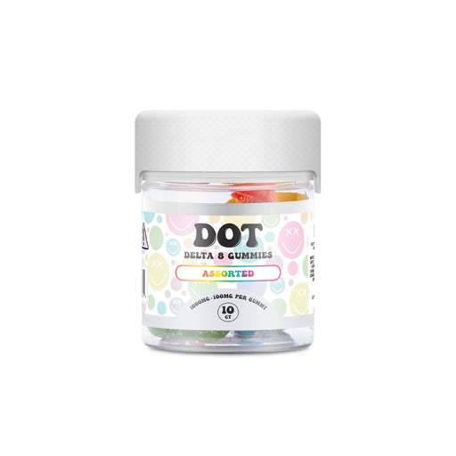 DOT - Delta 8 - Edibles - Gummy Bears - Assorted - 100MG - Burning Daily