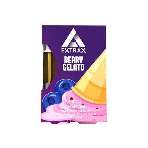 Delta Extrax - Delta 8 - Delta 10 - THCP - Live Resin - 510 Cartridge - Berry Gelato - 2G - Burning Daily