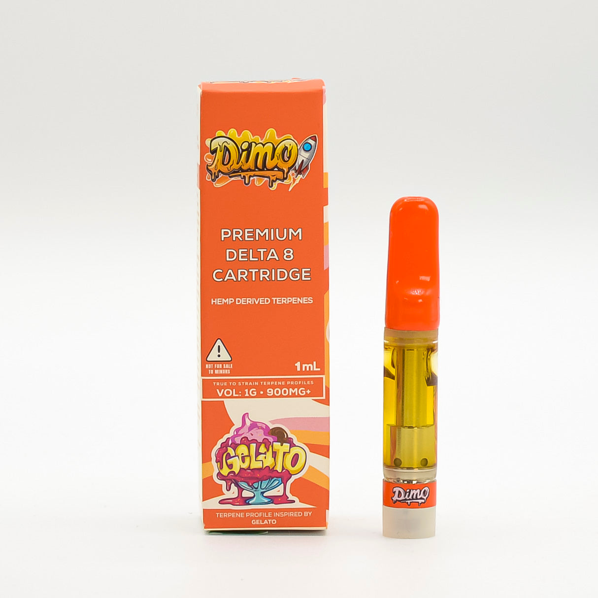 Dimo - Delta 8 - 510 Cartridge - Gelato - 1G - Burning Daily