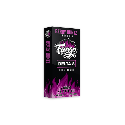 Fuego - Delta 8 - Live Resin - Disposable Vape - Berry Runtz - 2G