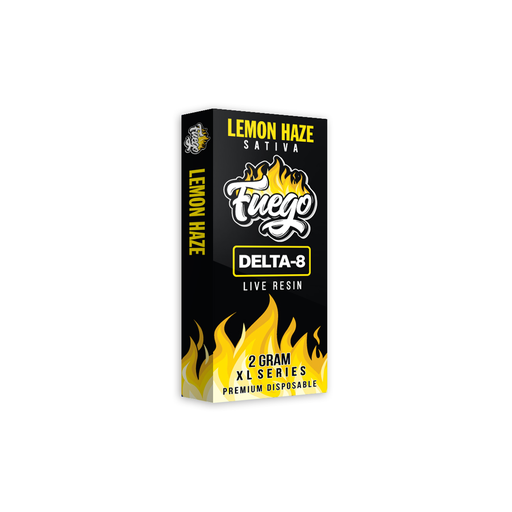 Fuego - Delta 8 - Live Resin - Disposable Vape - Lemon Haze - 2G