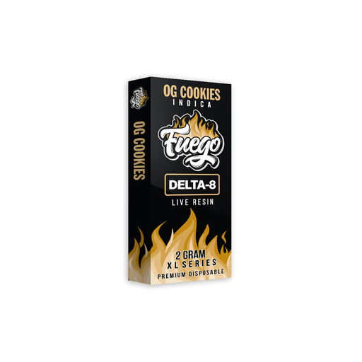 Fuego - Delta 8 - Live Resin - Disposable Vape - OG Cookies - 2G