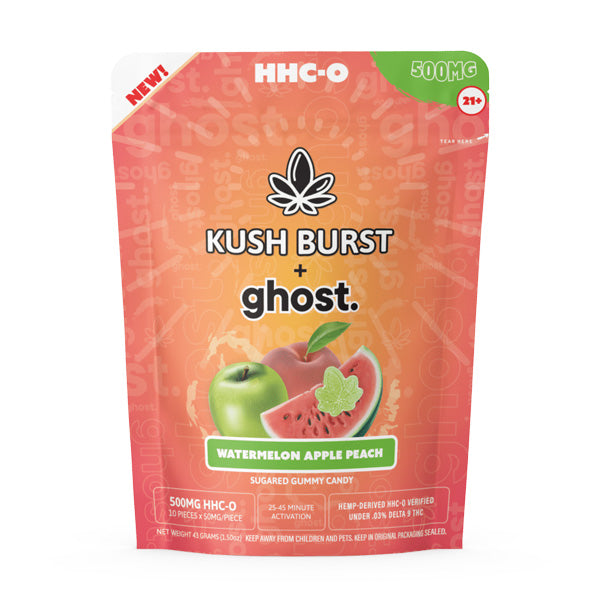 Kush Burst x Ghost - HHCO - Edible - Gummies - W.A.P. (Watermelon, Apple, Peach) - 500MG