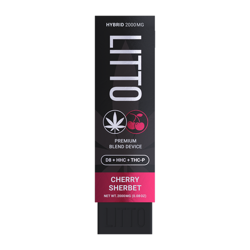 LITTO - Tri Blend - Delta 8 - HHC - THCP - Disposable - Cherry Sherbet - 2G - Burning Daily