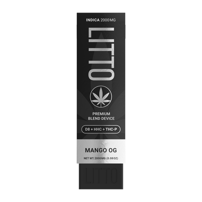 LITTO - Tri Blend - Delta 8 - HHC - THCP - Disposable - Mango OG - 2G - Burning Daily