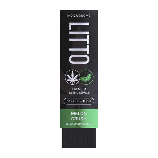 LITTO - Tri Blend - Delta 8 - HHC - THCP - Disposable - Melon Crush - 2G - Burning Daily