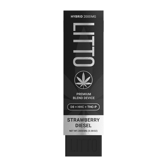 LITTO - Tri Blend - Delta 8 - HHC - THCP - Disposable - Strawberry Diesel - 2G - Burning Daily