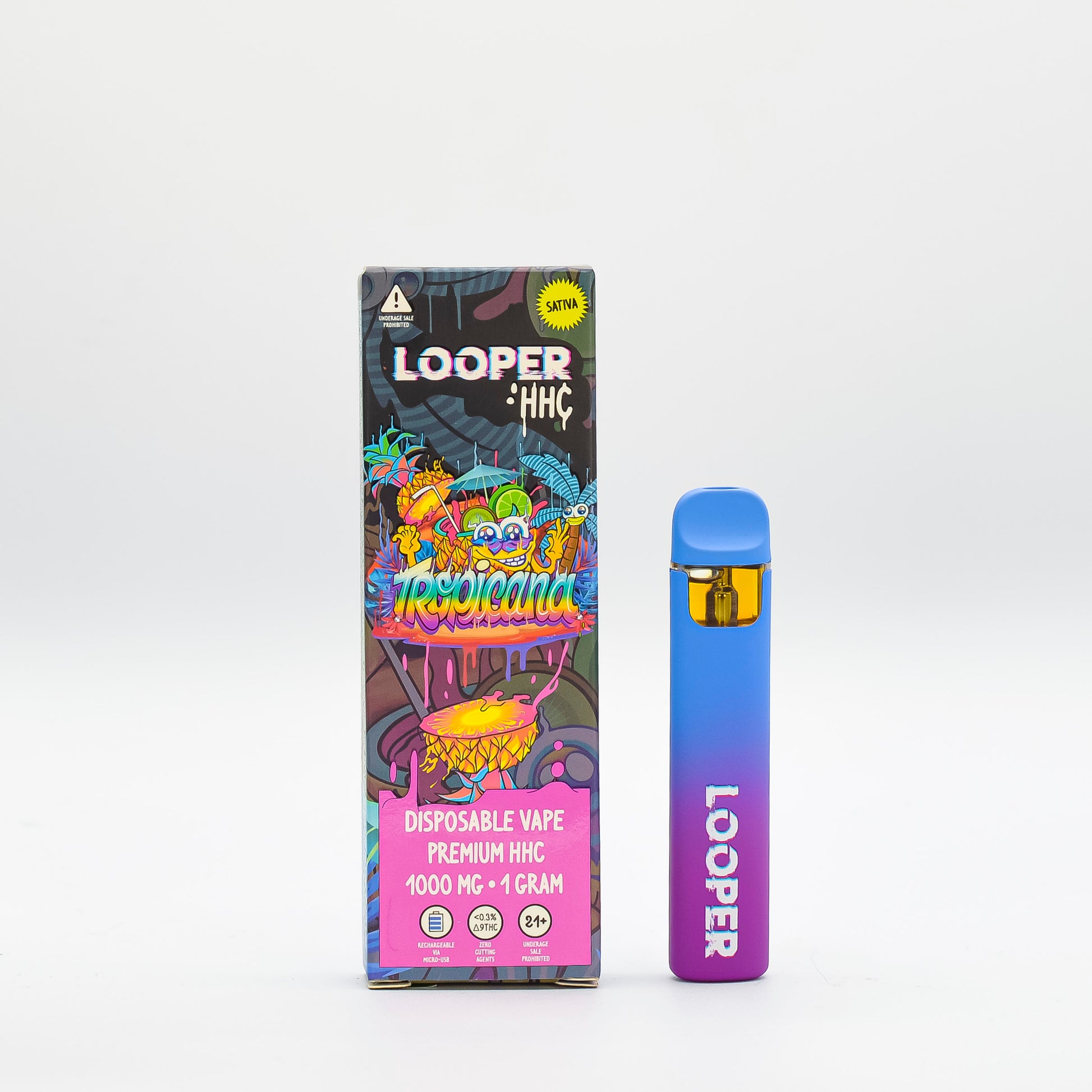 Looper - HHC - Disposable - Tropicana - 1G - Burning Daily