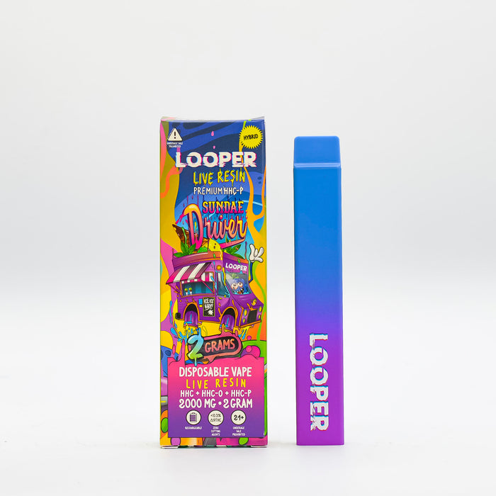 Looper - HHC - HHCO - HHCP - Live Resin - Disposable - Sundae Driver - 2G