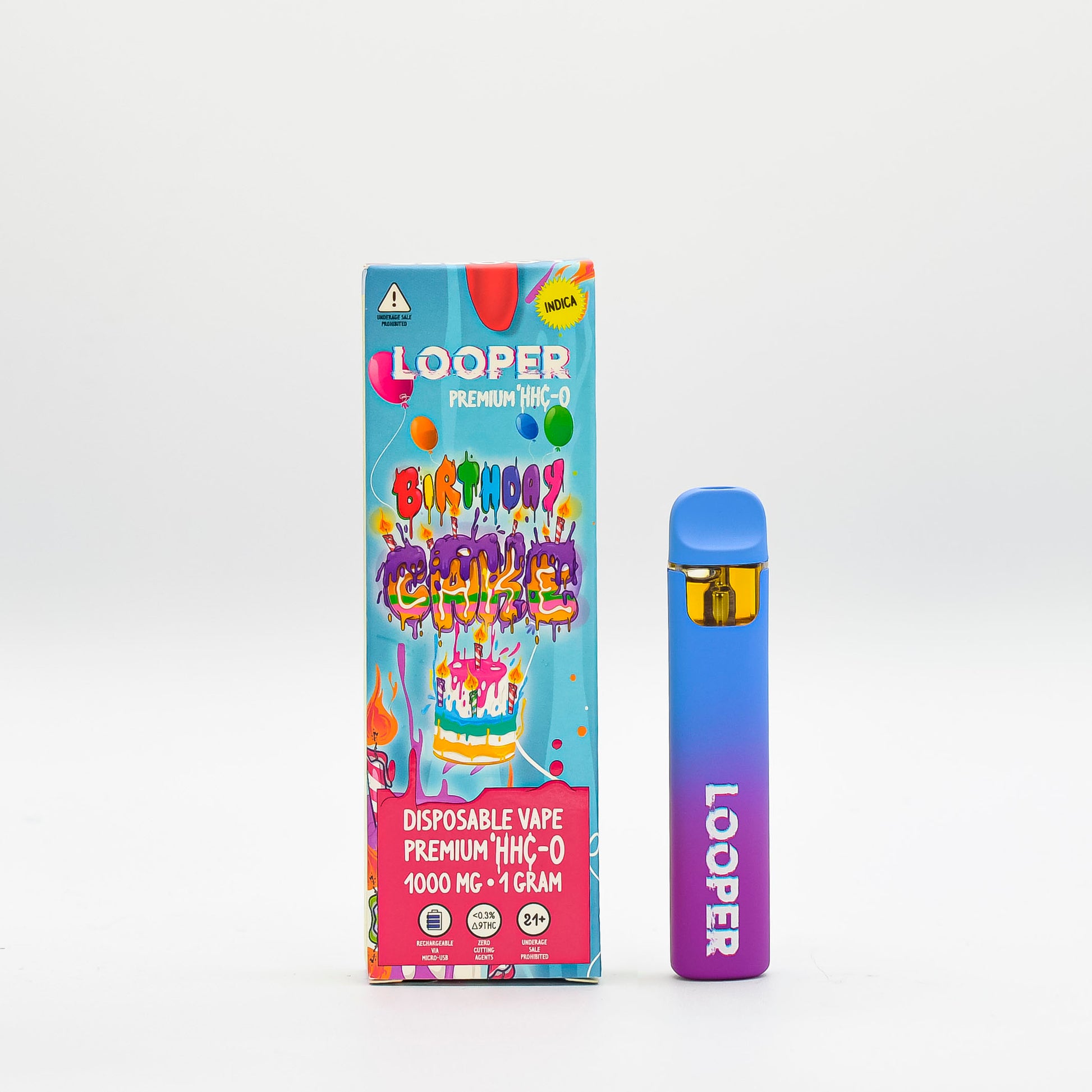 Looper - HHCO - Disposable - Birthday Cake - 1G - Burning Daily