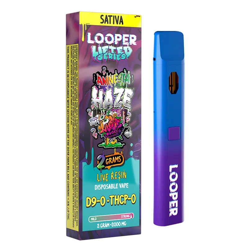 Looper - Lifted - THCA - THCPO - Disposable Vape - Amnesia Haze - 2G - Burning Daily