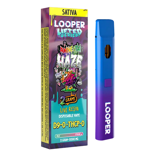 Looper - Lifted - THCA - THCPO - Disposable Vape - Amnesia Haze - 2G - Burning Daily