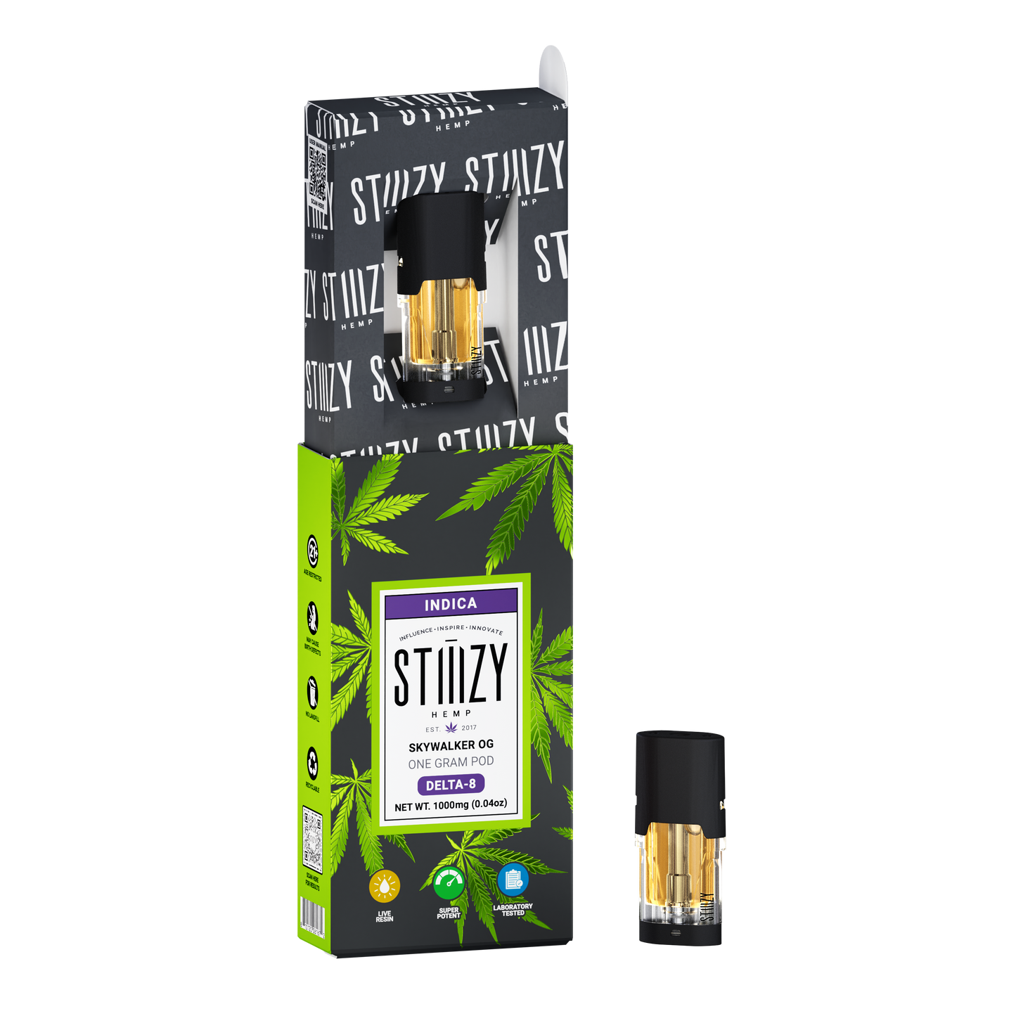 STIIIZY Hemp - Delta 8 - Pod - Skywalker OG - 1G - Burning Daily