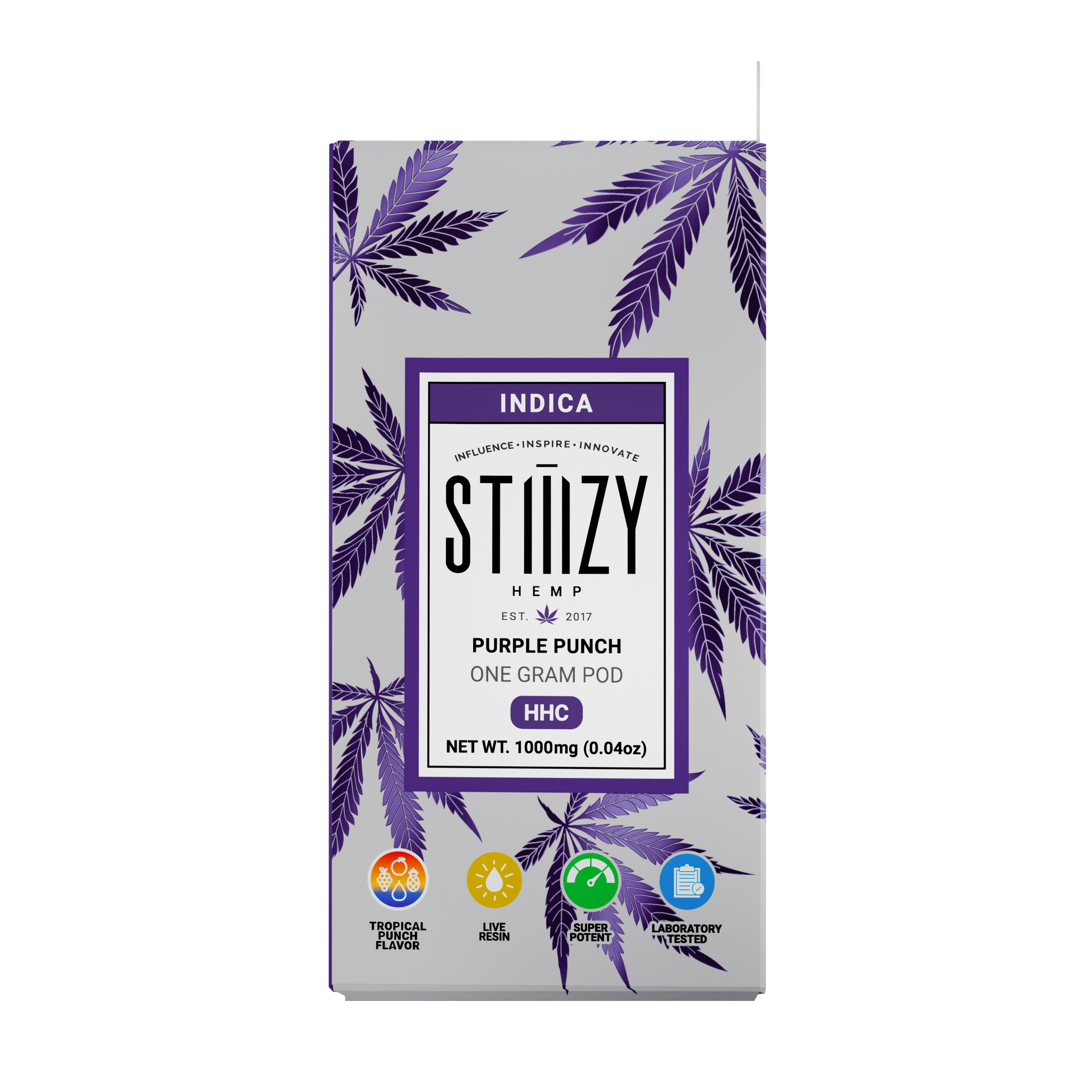 STIIIZY Hemp HHC Pod Purple Punch 1G Burning Daily