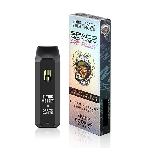 Space Monkey - Delta 8 - Live Resin - Disposable Vape - Space Cookies - 3G - Burning Daily