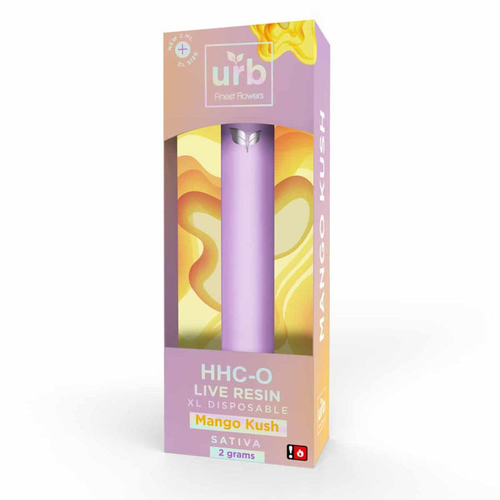 URB - HHCO - Live Resin - Disposable Vape - Mango Kush - 2G