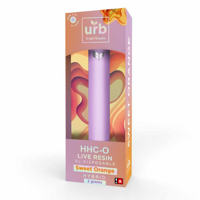 URB - HHCO - Live Resin - Disposable Vape - Sweet Orange - 2G
