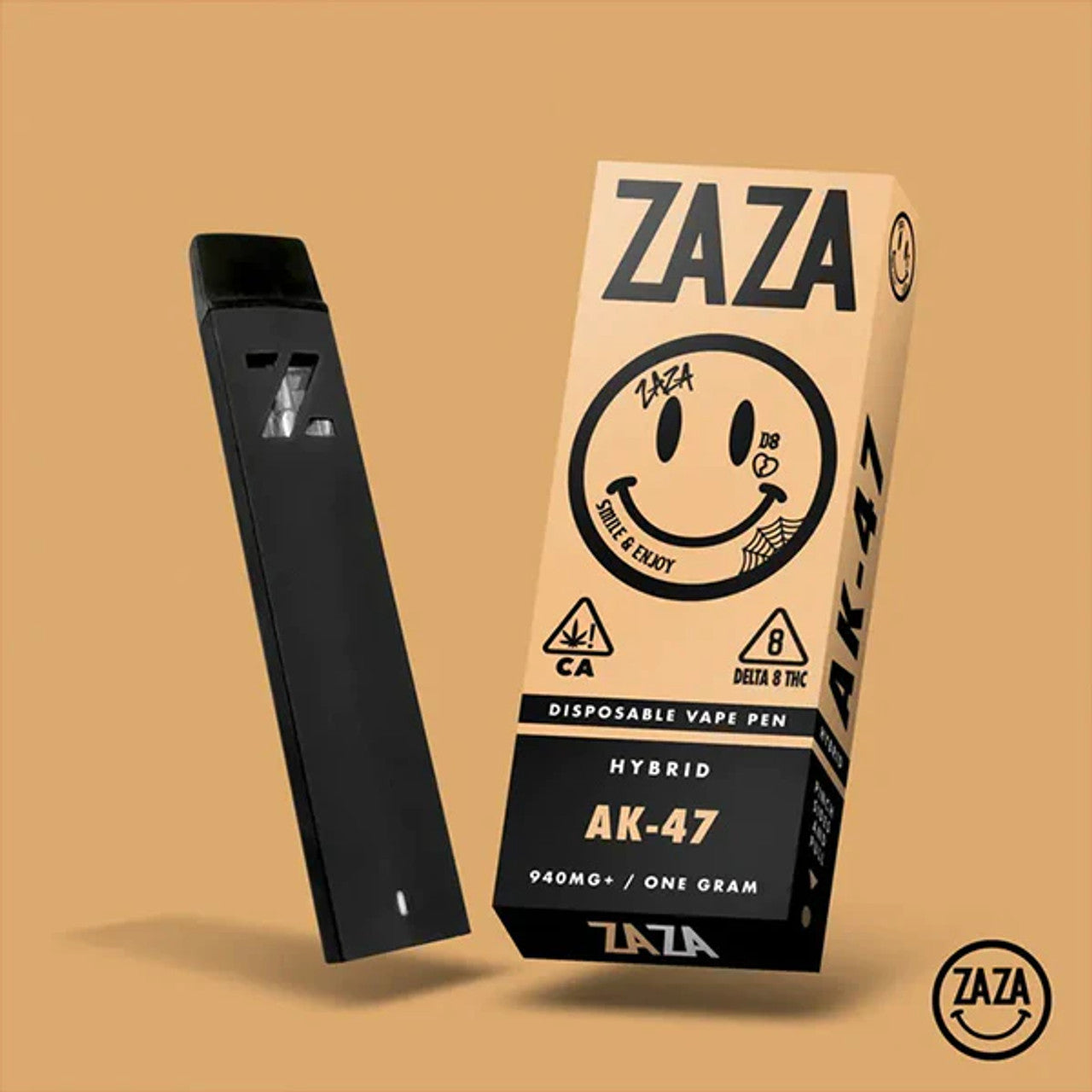 ZAZA - Delta 8 - Disposable - AK 47 - 1G - Sativa - Burning Daily