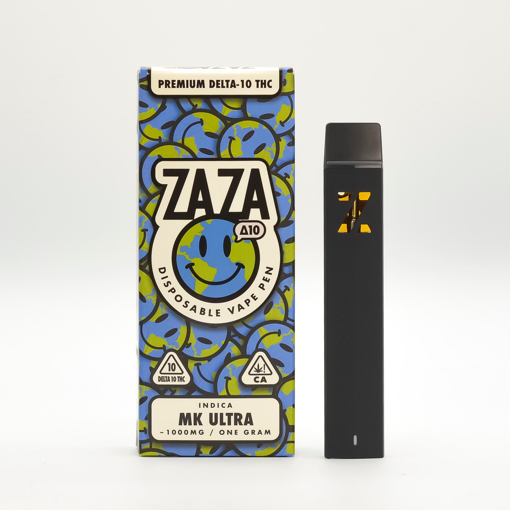 ZAZA - Delta 10 - Disposable - MK Ultra - 1G - Indica - Burning Daily