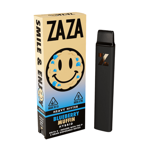 ZAZA - Heavy Hitter - Delta 8 - THCP - Disposable Vape - Blueberry Muffin - 2G - Burning Daily
