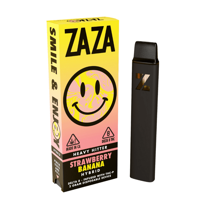 ZAZA - Heavy Hitter - Delta 8 - THCP - Disposable Vape - Strawberry Banana - 2G