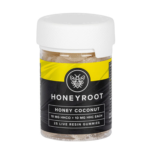 Honeyroot - HHCO - HHC - Live Resin - Gummies - Edibles - Honey Coconut - 500MG - Burning Daily